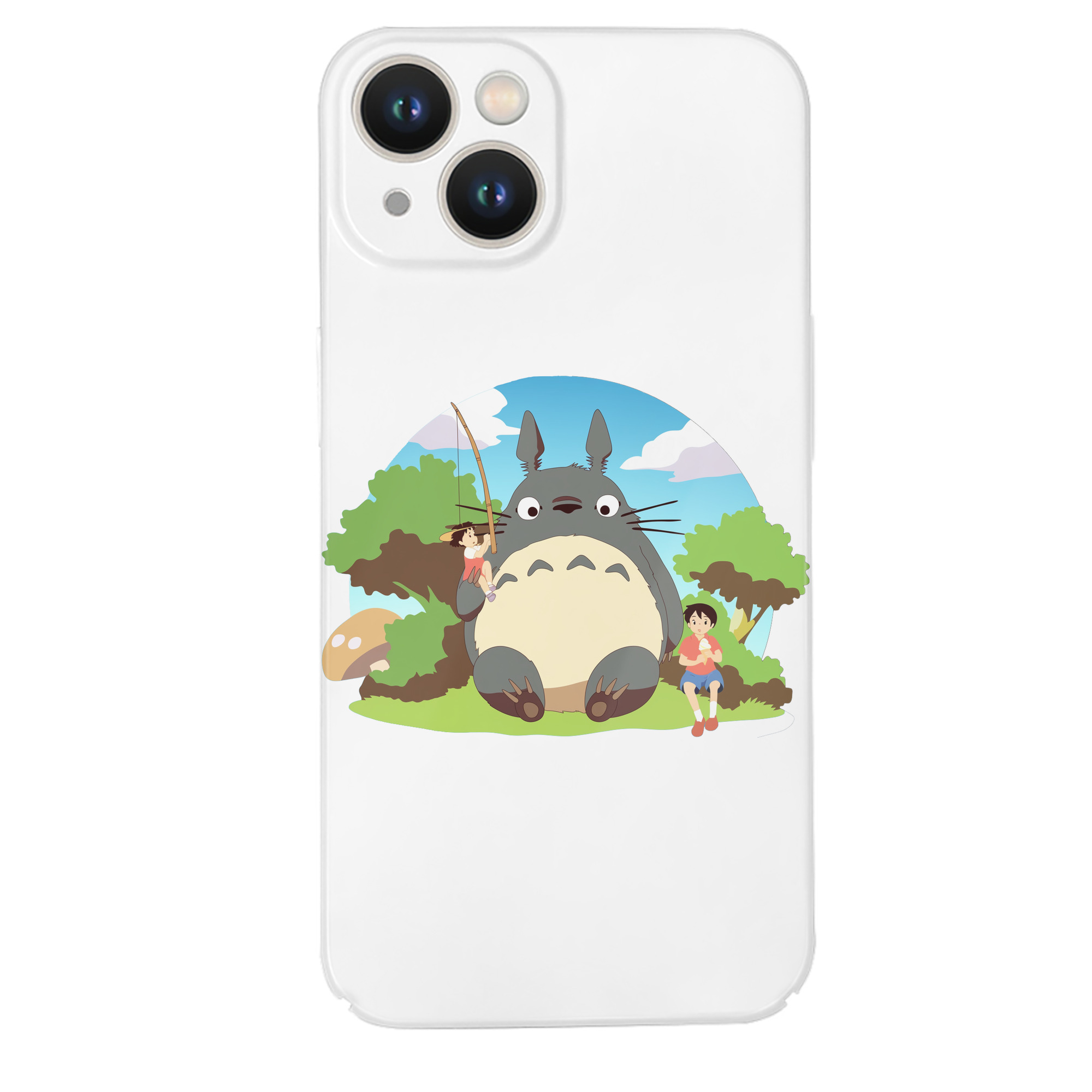 （画像用） となりのトトロ 草壁メイ 草壁サツキ My Neighbor Totoro Satsuki Kusakabe Mei Kusakabe 【iPhone 14シリーズ対応】ハードケース